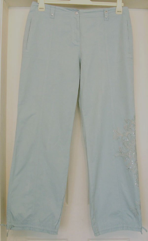 Preview of the first image of BEAUTIFUL LADIES SUMMER TROUSERS BY NEXT - SZ 16L.