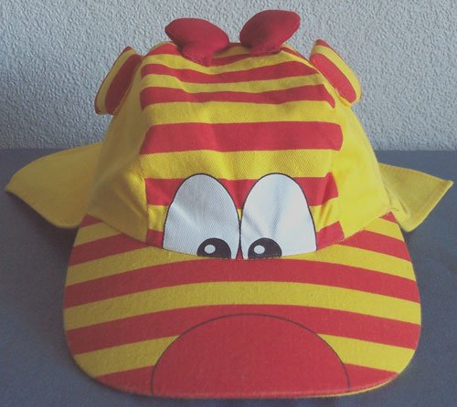 Preview of the first image of BNWOT BOYS YELLOW & RED MONSTER MADNESS CAP.