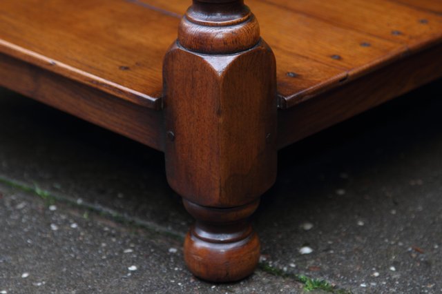 Image 26 of TITCHMARSH GOODWIN STYLE OAK HALL LAMP PHONE TABLE SIDEBOARD