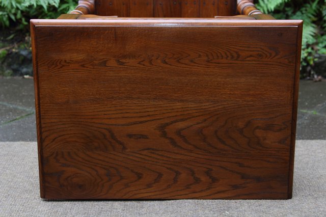 Image 32 of TITCHMARSH GOODWIN STYLE OAK HALL LAMP PHONE TABLE SIDEBOARD