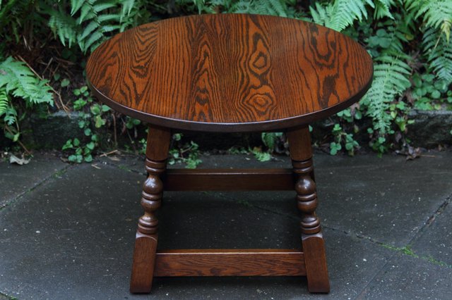 Image 6 of OLD CHARM OAK SIDE END OCCASIONAL COFFEE LAMP PHONE TABLE