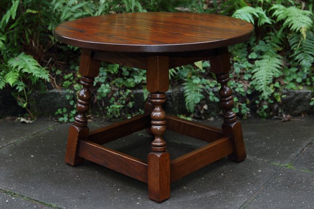 Image 9 of OLD CHARM OAK SIDE END OCCASIONAL COFFEE LAMP PHONE TABLE