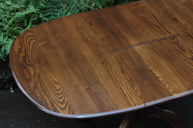 Image 6 of ERCOL GOLDEN DAWN ELM CHESTER EXTENDING KITCHEN DINING TABLE
