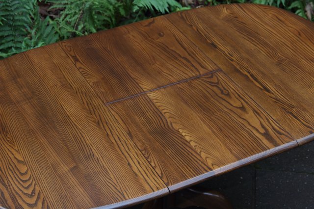 Image 12 of ERCOL GOLDEN DAWN ELM CHESTER EXTENDING KITCHEN DINING TABLE