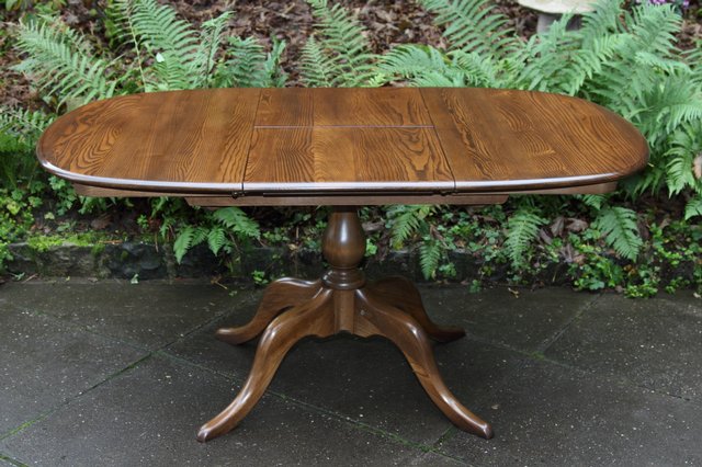Image 16 of ERCOL GOLDEN DAWN ELM CHESTER EXTENDING KITCHEN DINING TABLE