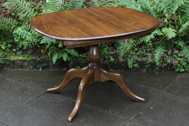 Image 18 of ERCOL GOLDEN DAWN ELM CHESTER EXTENDING KITCHEN DINING TABLE