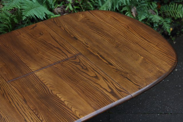 Image 20 of ERCOL GOLDEN DAWN ELM CHESTER EXTENDING KITCHEN DINING TABLE