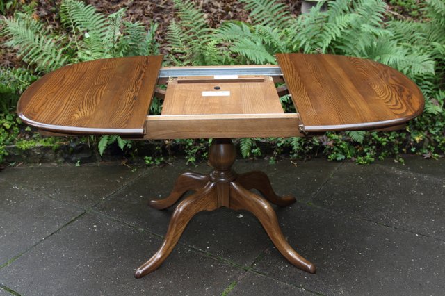 Image 27 of ERCOL GOLDEN DAWN ELM CHESTER EXTENDING KITCHEN DINING TABLE