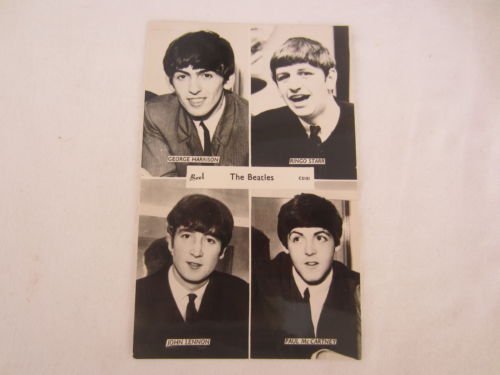 Preview of the first image of THE BEATLES  BLACK/WHITE PHOTOGRAPH POSTCARD.