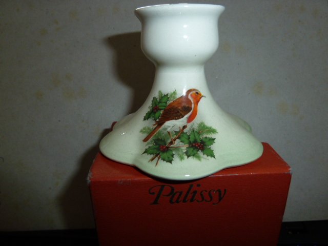 Preview of the first image of Palissy Royal Worcester candle stick.