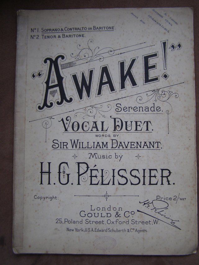 Image 2 of Awake Vocal duet - Davenant / Pelissier (Incl P&P)