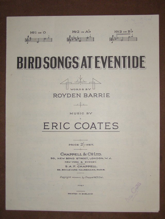 Image 2 of Birdsongs at Eventide - Barrie / Coates