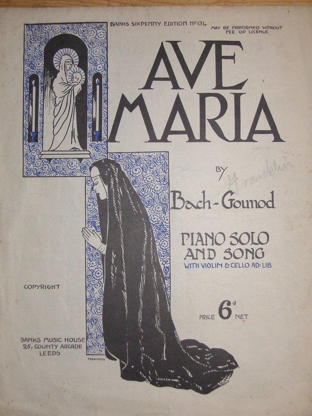 Preview of the first image of Ave Maria - Banks Sixpenny Edition (Incl.P&P).