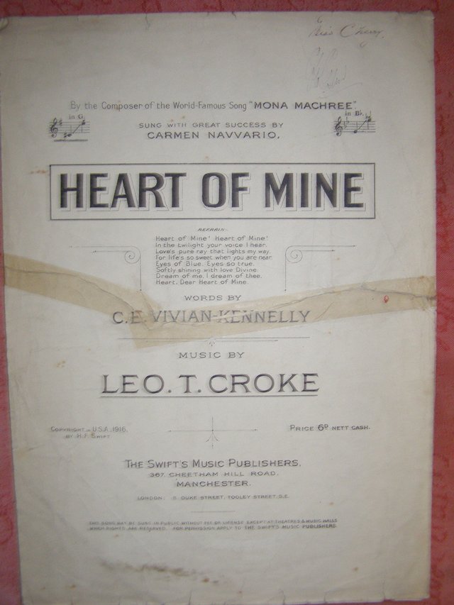 Preview of the first image of Heart of Mine - Kennelly / Croke (Incl P&P).