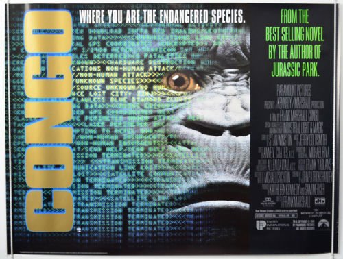 Preview of the first image of CONGO (1995) Original Cinema Quad Film Poster.