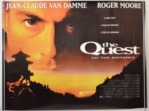 Preview of the first image of THE QUEST (1997) Cinema Quad Film Poster.