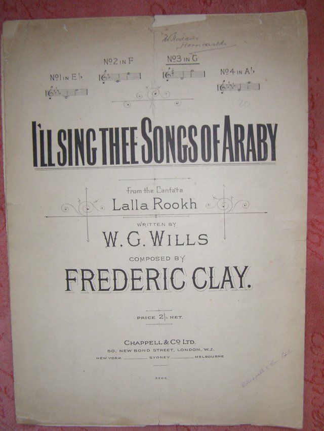 Preview of the first image of Ill Sing Thee Songs of Araby - from cantata "Lalla Rookh.