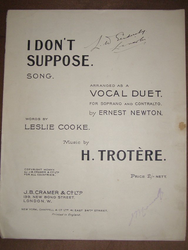 Preview of the first image of I dont suppose - Cooke / Trotere (Incl P&P).