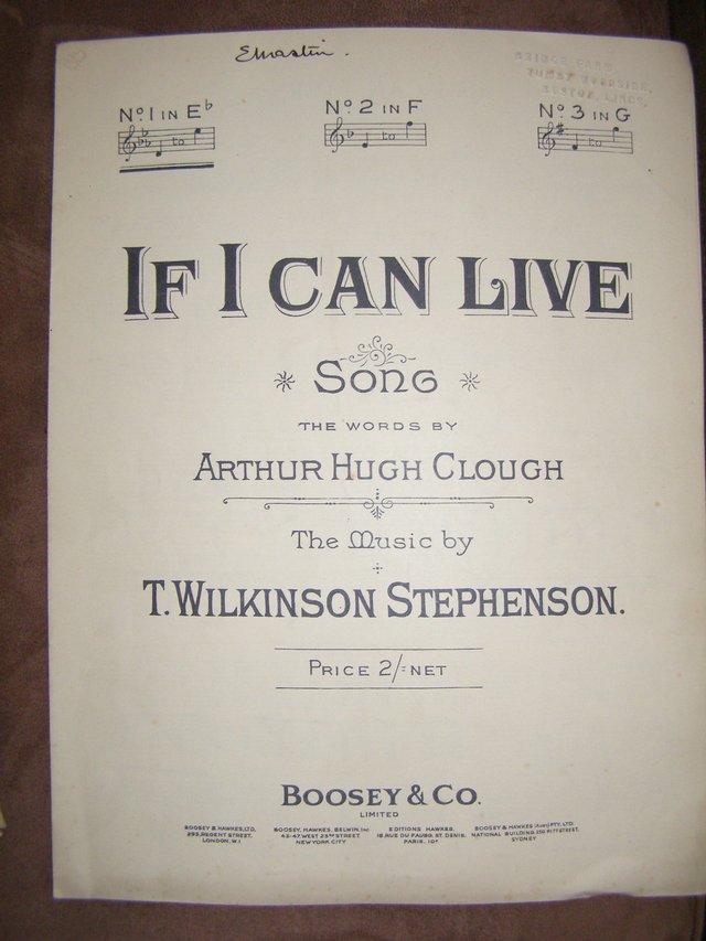 Preview of the first image of If I can Live - Clough / Stephenson (Incl P&P).