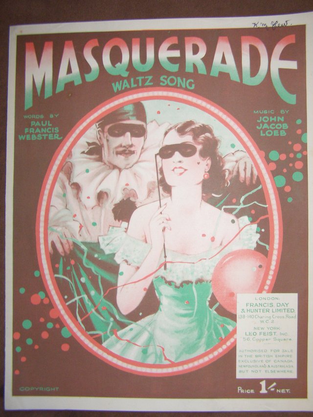 Preview of the first image of Masquerade - Webster / Loeb (Incl P&P).