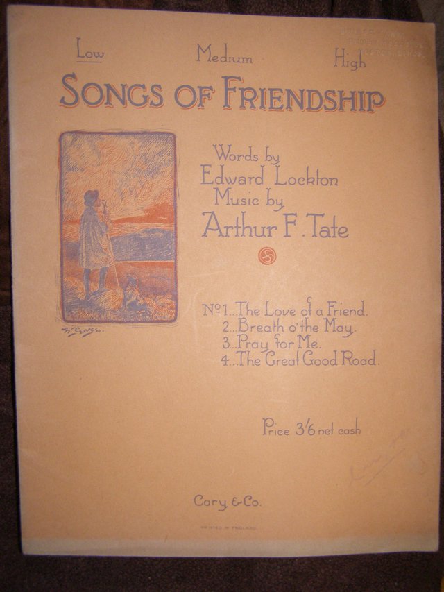 Preview of the first image of Songs of Friendship - Lockton / Tate (Incl P&P).