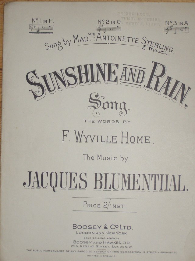 Preview of the first image of Sunshine and Rain - Wyville Home / Blumenthal.