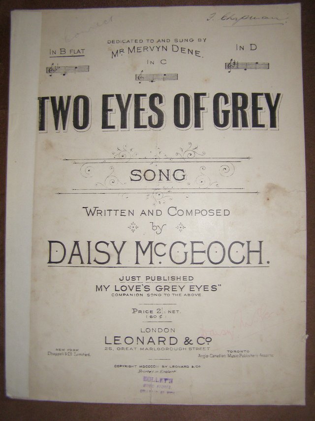 Preview of the first image of Two eyes of Grey - Daisy McGeoch.