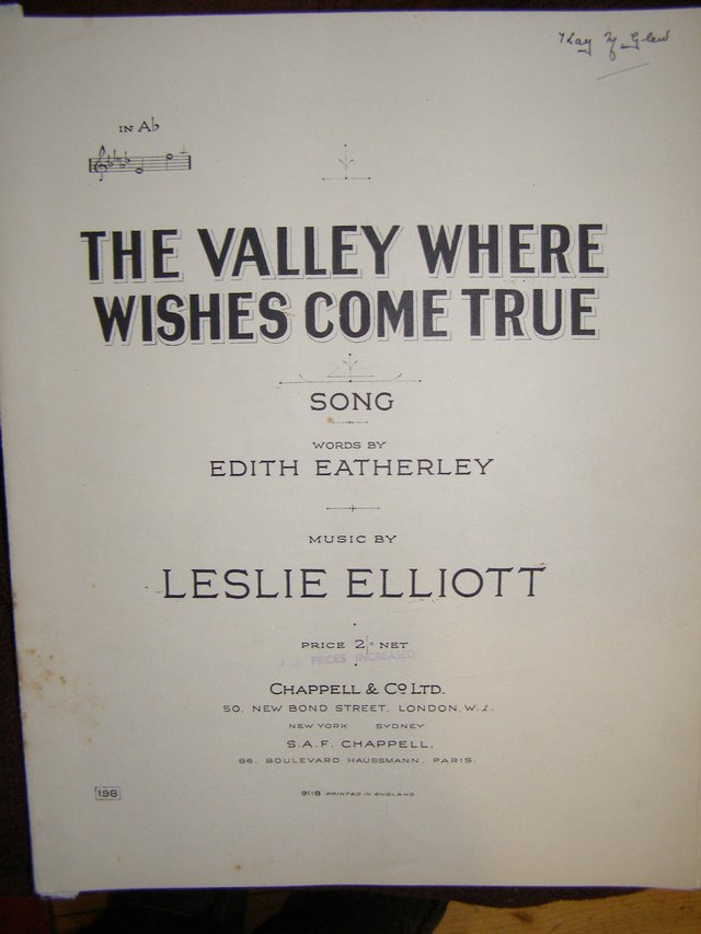 Preview of the first image of The Valley where wishes come true -Eatherley / Elliott.