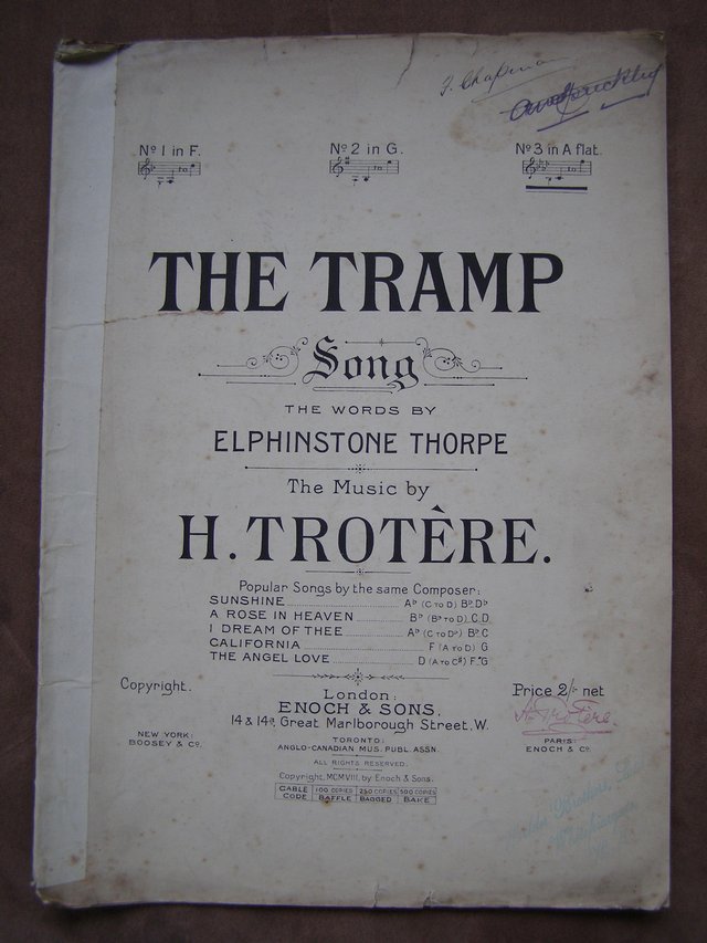 Preview of the first image of The Tramp - Thorpe / Trotere (Incl P&P).