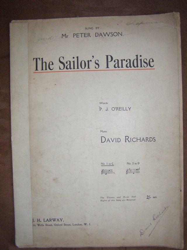 Preview of the first image of The Sailor's Paradise - O'Reilly / Richards (Incl P&P).