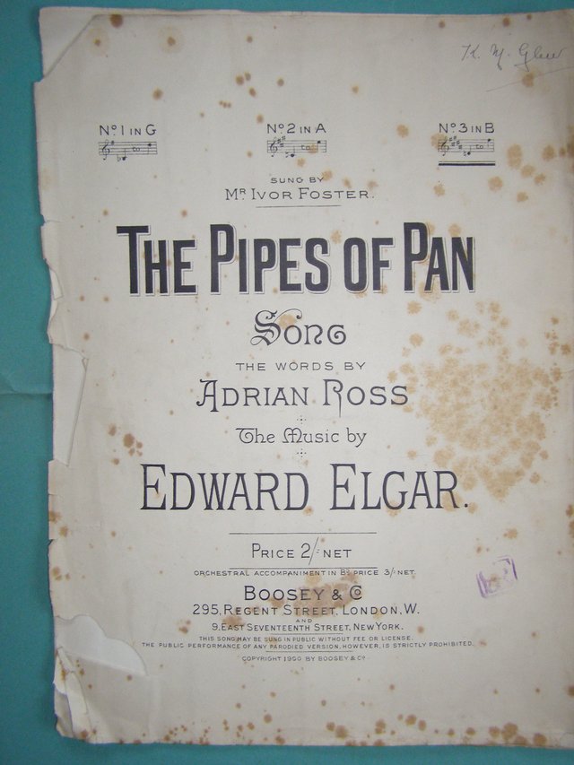 Preview of the first image of The Pipes of Pan - Ross / Elgar (Incl P&P).