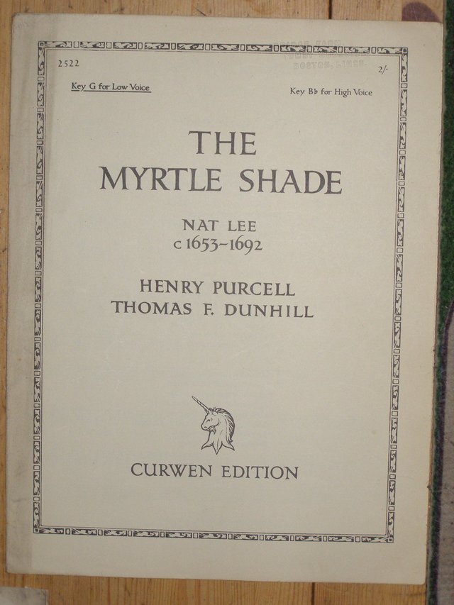 Preview of the first image of The Myrtle Shade - Purcell / Dunhill.