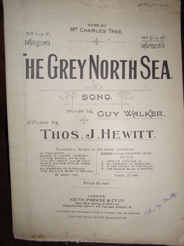 Preview of the first image of The Grey North Sea - Walker / Hewitt (Incl P&P).