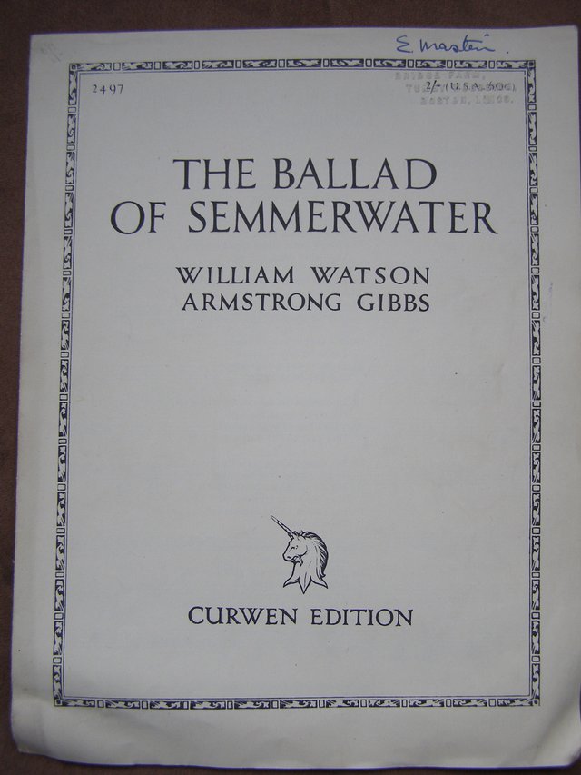 Preview of the first image of The Ballad of Semmerwater - Watson / Gibbs.