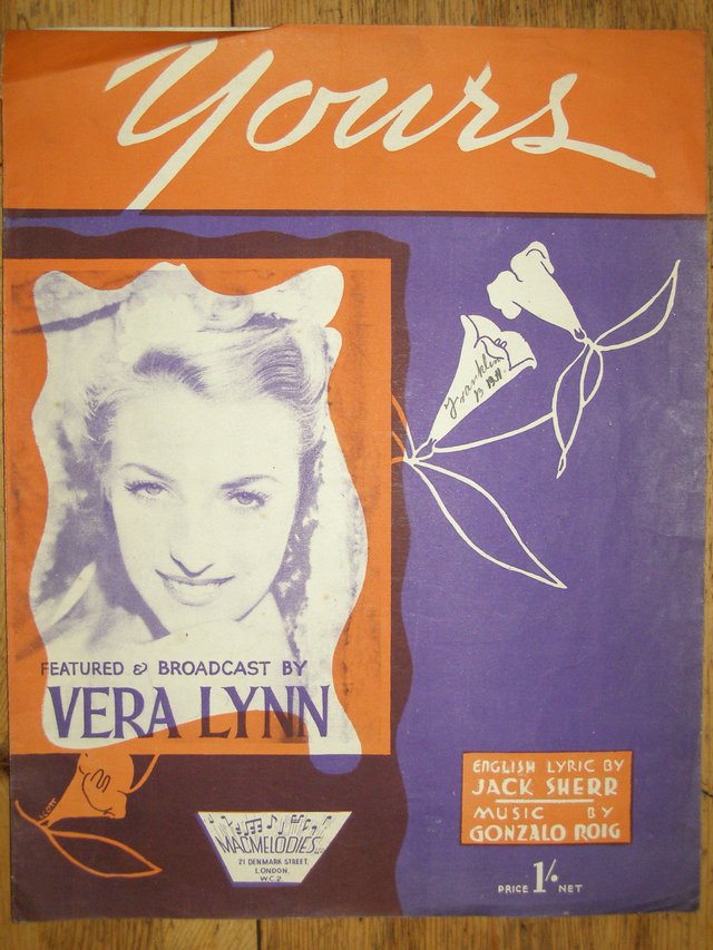 Preview of the first image of Yours - Vera Lynn (Incl P&P).