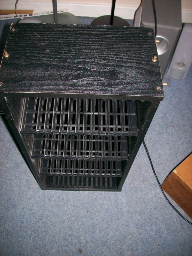 Image 2 of CD Case Box Stand - Black Holds up to 60 CDs