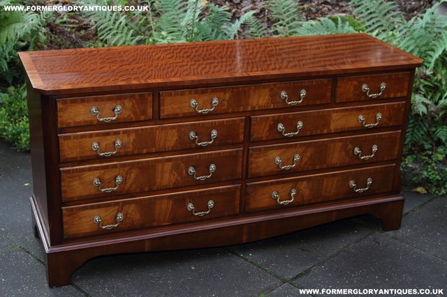 Image 2 of BEVAN FUNNELL MAHOGANY CHEST OF DRAWERS SIDEBOARD HALL TABLE
