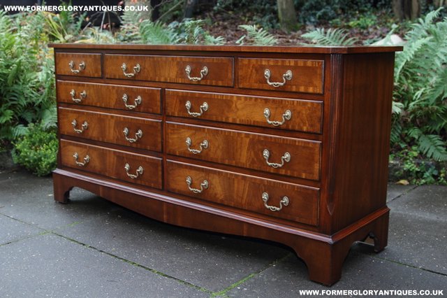 Image 3 of BEVAN FUNNELL MAHOGANY CHEST OF DRAWERS SIDEBOARD HALL TABLE