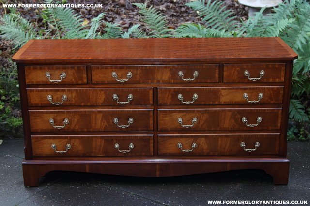 Image 6 of BEVAN FUNNELL MAHOGANY CHEST OF DRAWERS SIDEBOARD HALL TABLE
