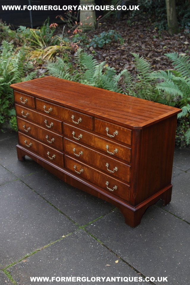 Image 14 of BEVAN FUNNELL MAHOGANY CHEST OF DRAWERS SIDEBOARD HALL TABLE