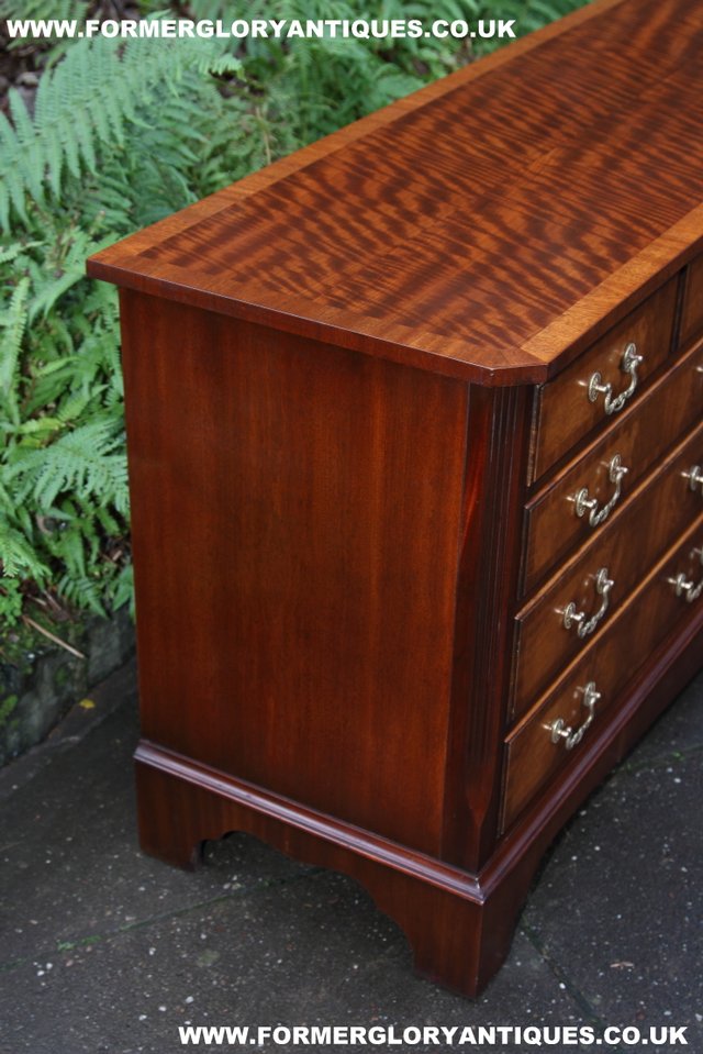 Image 15 of BEVAN FUNNELL MAHOGANY CHEST OF DRAWERS SIDEBOARD HALL TABLE