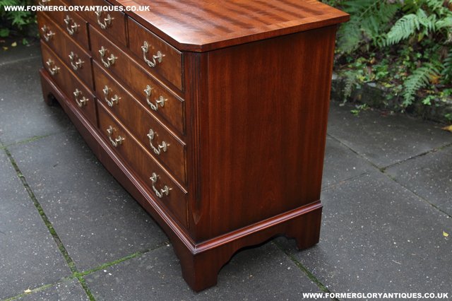 Image 17 of BEVAN FUNNELL MAHOGANY CHEST OF DRAWERS SIDEBOARD HALL TABLE