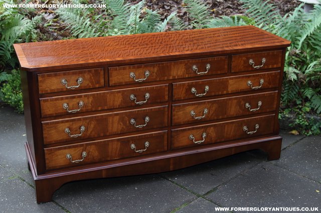 Image 18 of BEVAN FUNNELL MAHOGANY CHEST OF DRAWERS SIDEBOARD HALL TABLE