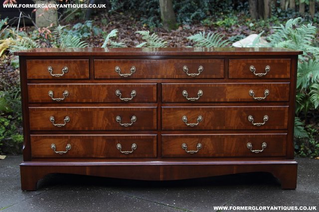 Image 19 of BEVAN FUNNELL MAHOGANY CHEST OF DRAWERS SIDEBOARD HALL TABLE