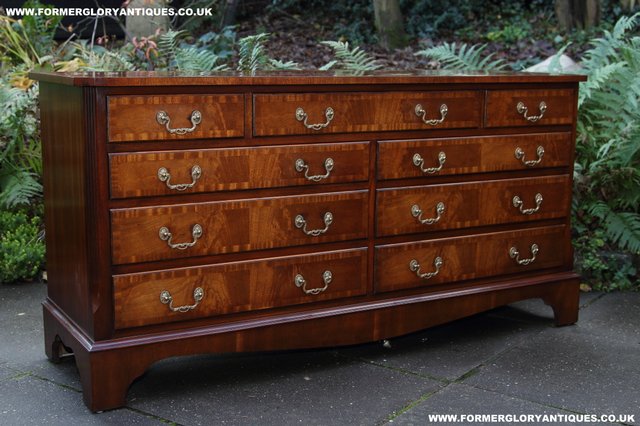 Image 28 of BEVAN FUNNELL MAHOGANY CHEST OF DRAWERS SIDEBOARD HALL TABLE