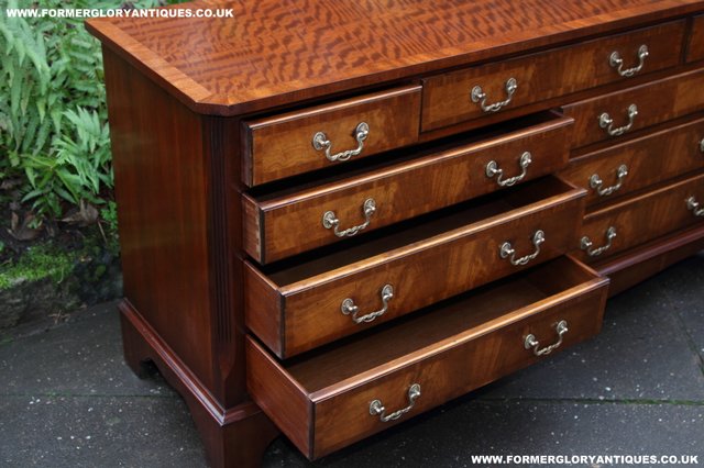 Image 29 of BEVAN FUNNELL MAHOGANY CHEST OF DRAWERS SIDEBOARD HALL TABLE