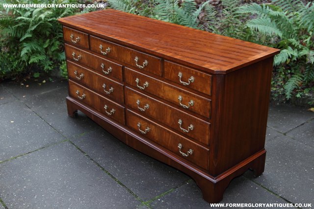 Image 31 of BEVAN FUNNELL MAHOGANY CHEST OF DRAWERS SIDEBOARD HALL TABLE
