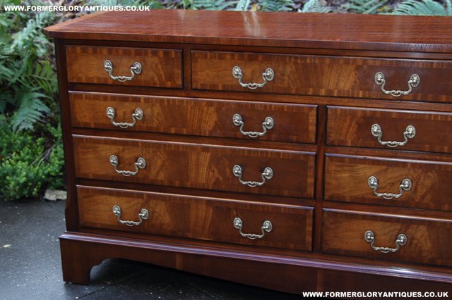 Image 34 of BEVAN FUNNELL MAHOGANY CHEST OF DRAWERS SIDEBOARD HALL TABLE