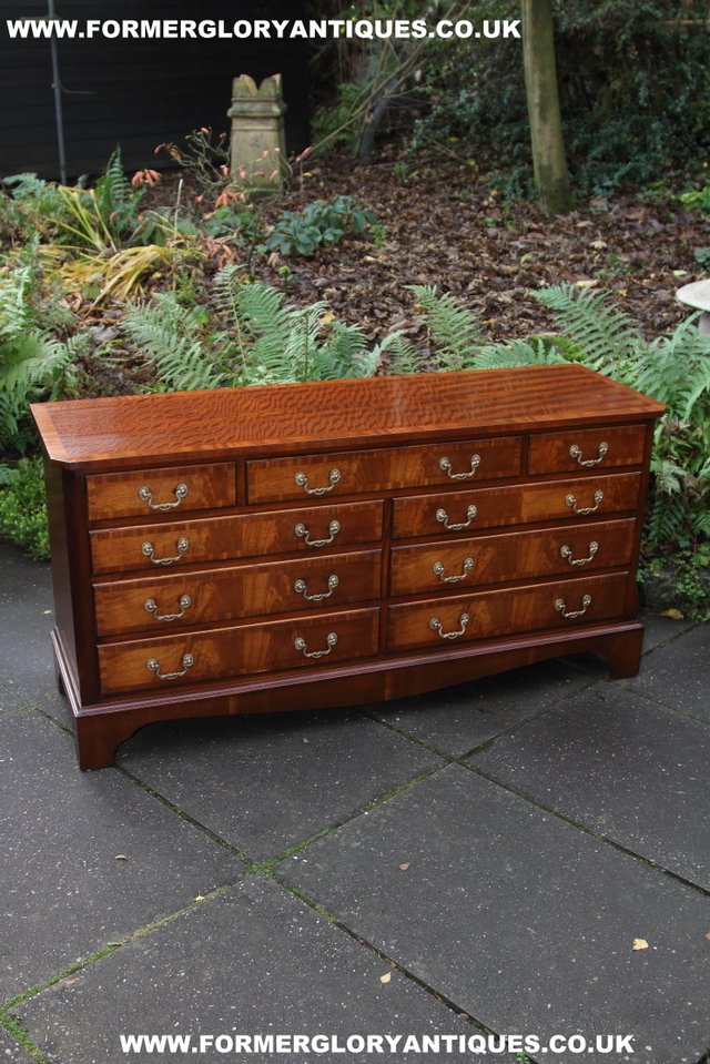 Image 46 of BEVAN FUNNELL MAHOGANY CHEST OF DRAWERS SIDEBOARD HALL TABLE
