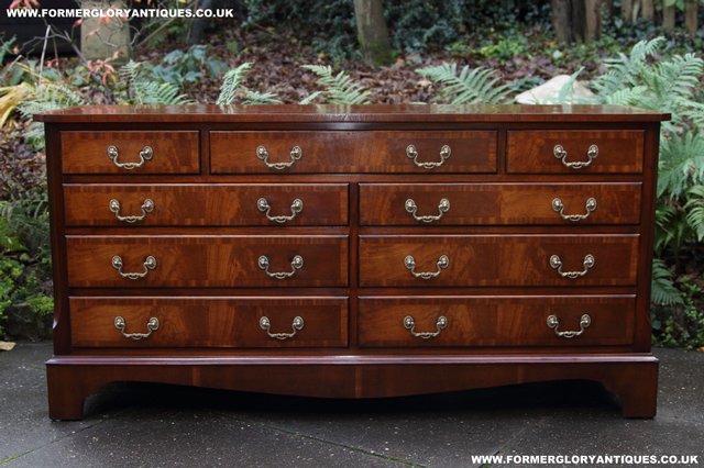 Image 48 of BEVAN FUNNELL MAHOGANY CHEST OF DRAWERS SIDEBOARD HALL TABLE